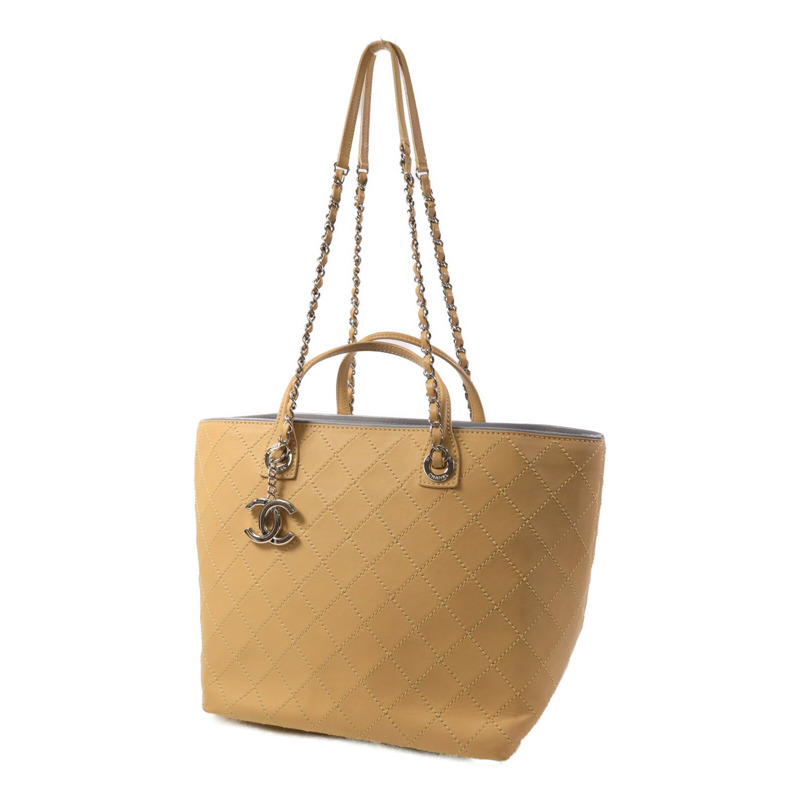 CHANEL 牛皮皮革Tote Bag鏈帶手挽袋-2