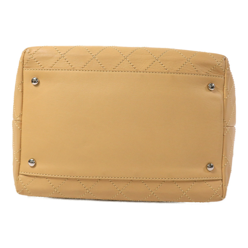 CHANEL 牛皮皮革Tote Bag鏈帶手挽袋-3