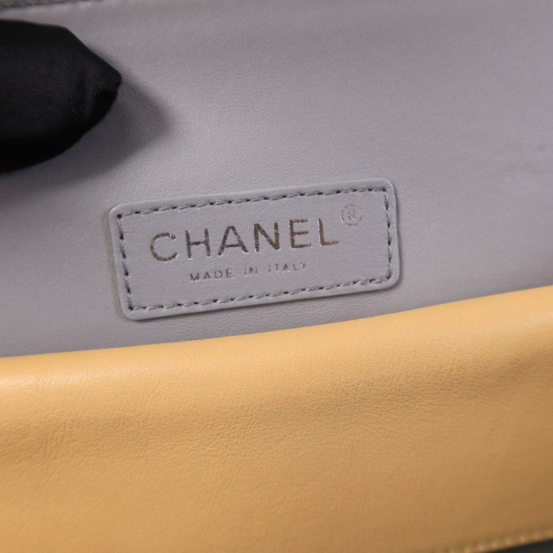 CHANEL 牛皮皮革Tote Bag鏈帶手挽袋-5