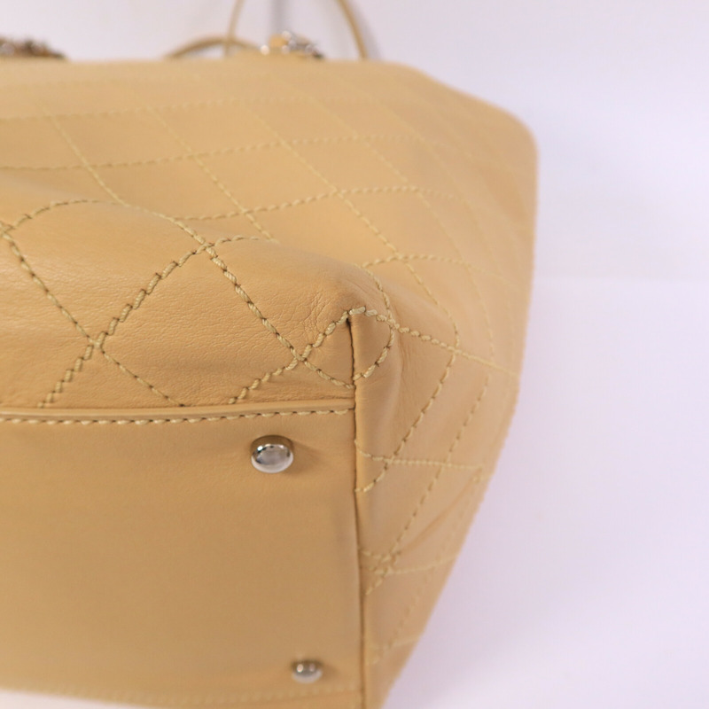 CHANEL 牛皮皮革Tote Bag鏈帶手挽袋-9