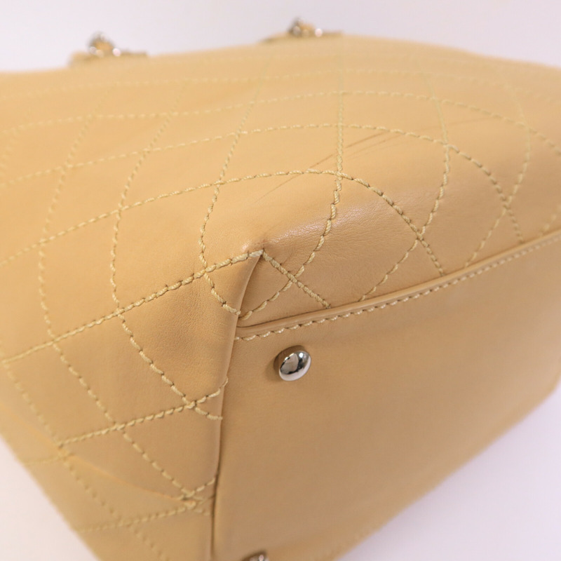CHANEL 牛皮皮革Tote Bag鏈帶手挽袋-12