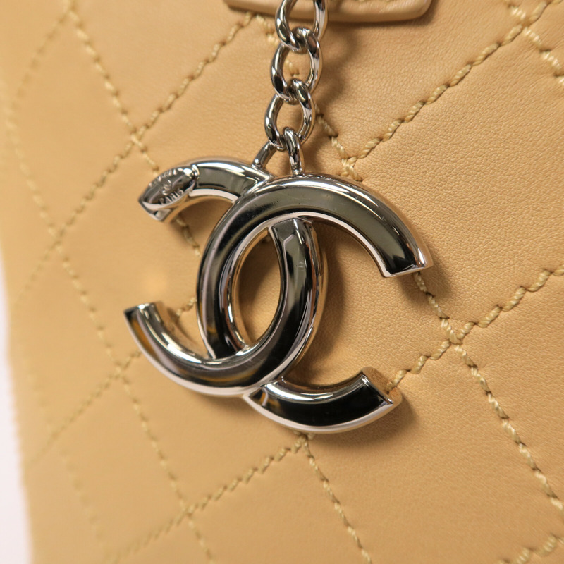 CHANEL 牛皮皮革Tote Bag鏈帶手挽袋-13