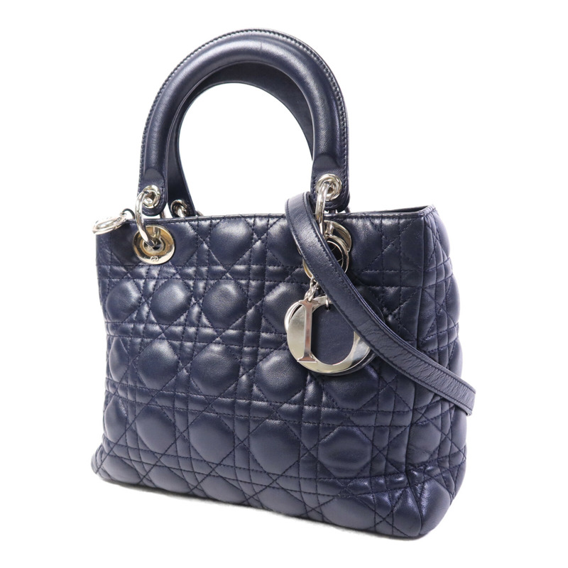 Dior 羊皮皮革Lady Dior Small手挽肩背兩用袋-2