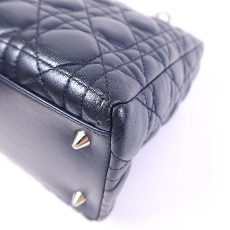 Dior 羊皮皮革Lady Dior Small手挽肩背兩用袋-10