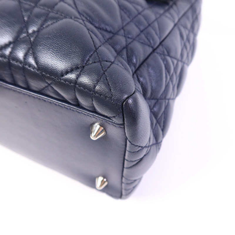 Dior 羊皮皮革Lady Dior Small手挽肩背兩用袋-12