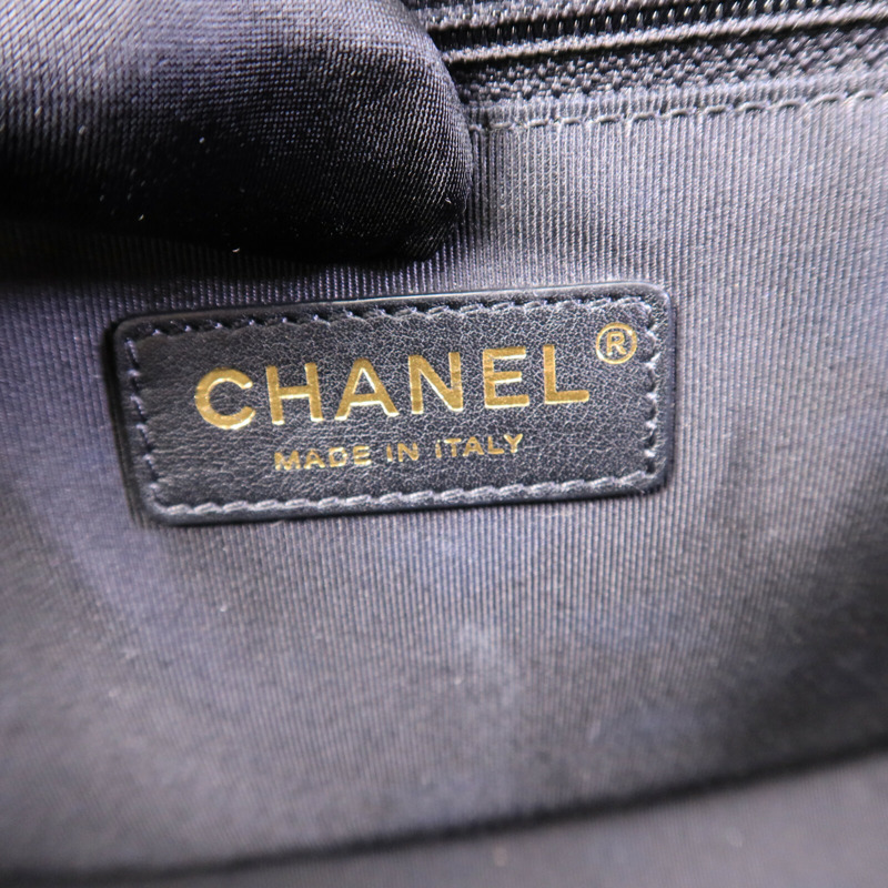 CHANEL 牛皮皮革Boy 28鏈帶手挽肩背兩用袋-5