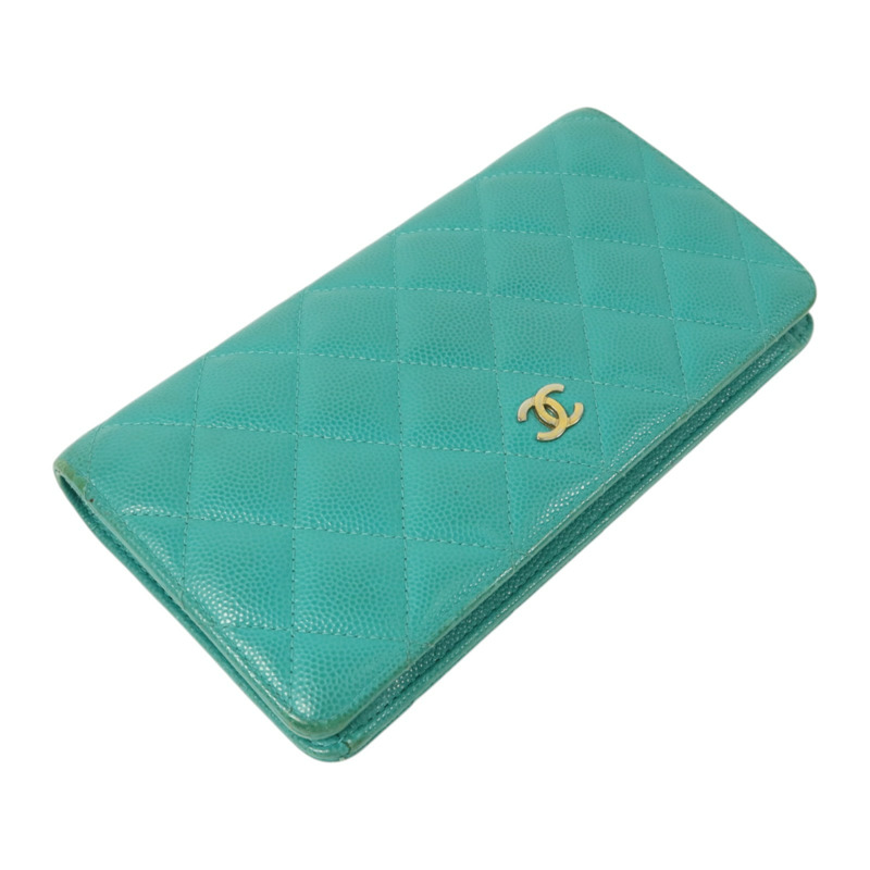 CHANEL 牛皮皮革Classic Flap Long Wallet金扣長錢包-3