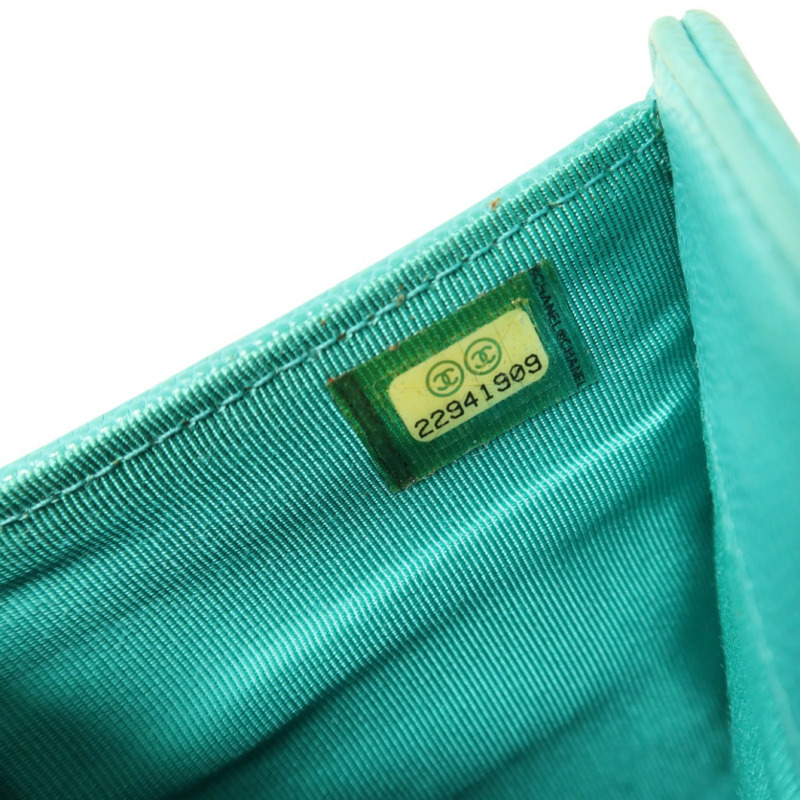 CHANEL 牛皮皮革Classic Flap Long Wallet金扣長錢包-9