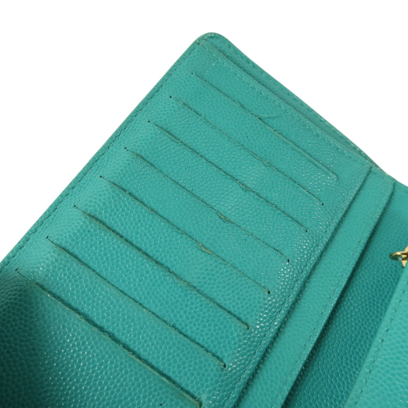 CHANEL 牛皮皮革Classic Flap Long Wallet金扣長錢包-17