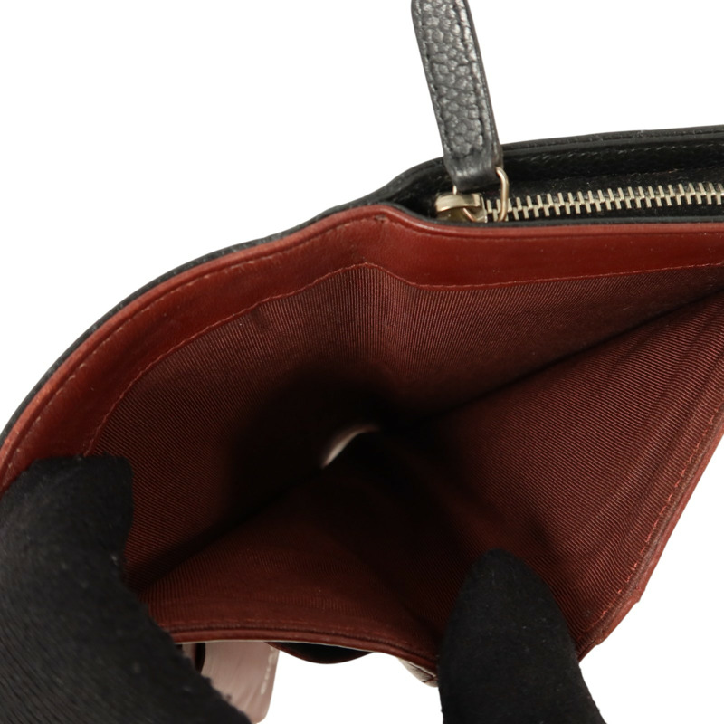 CHANEL 牛皮皮革Wallet銀扣長錢包-6