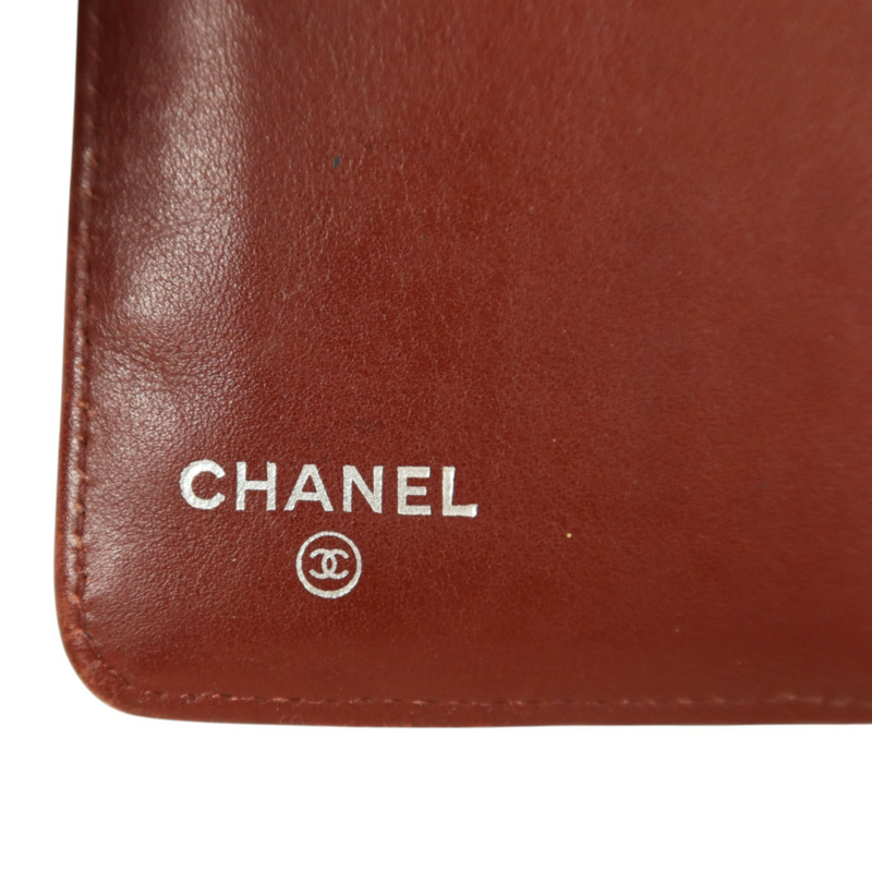 CHANEL 牛皮皮革Wallet銀扣長錢包-8