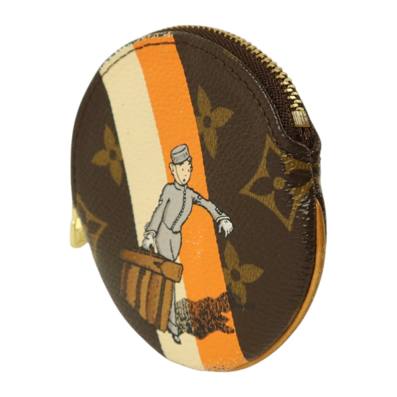 LOUIS VUITTON Monogram Groom Coins Case金扣零錢包-2