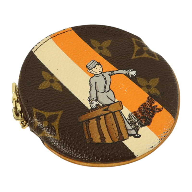LOUIS VUITTON Monogram Groom Coins Case金扣零錢包-3