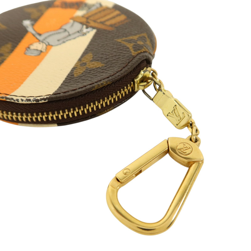 LOUIS VUITTON Monogram Groom Coins Case金扣零錢包-9