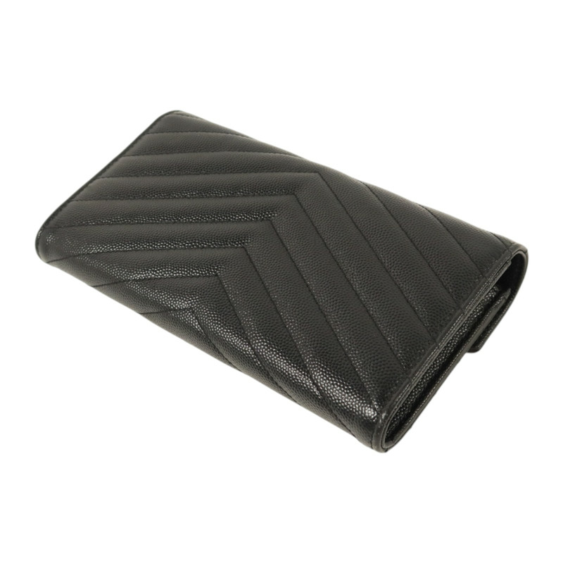 SAINT LAURENT 牛皮Cassandre Matelasse Long Wallet金扣長錢包-4