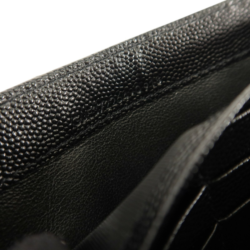SAINT LAURENT 牛皮Cassandre Matelasse Long Wallet金扣長錢包-7