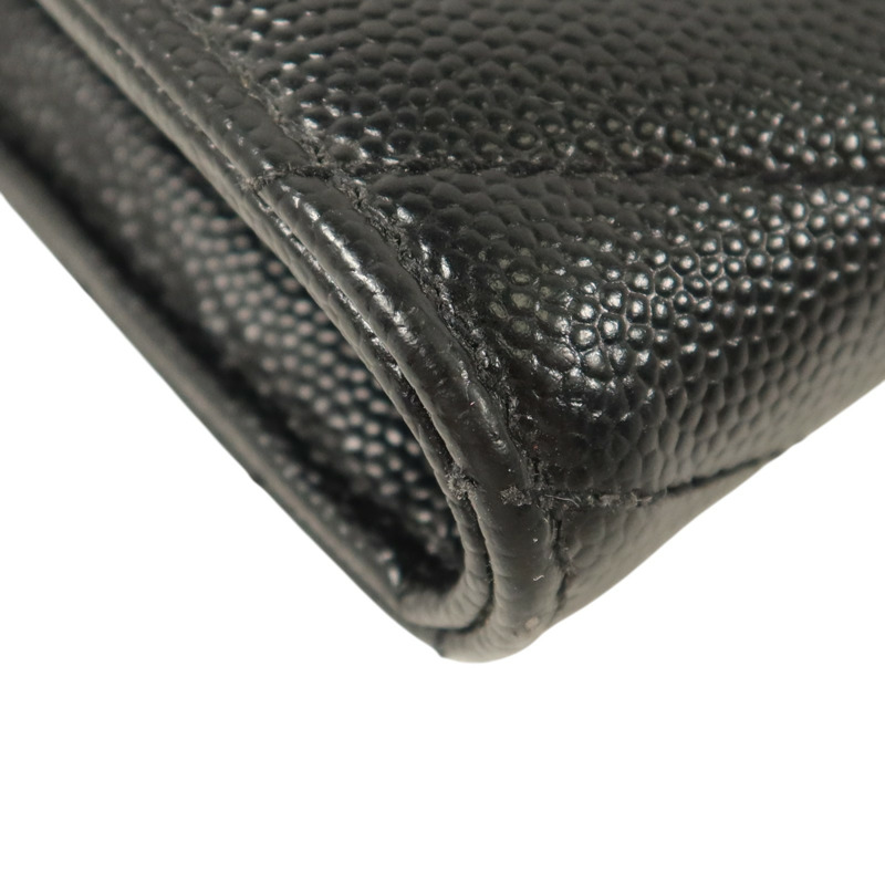 SAINT LAURENT 牛皮Cassandre Matelasse Long Wallet金扣長錢包-10