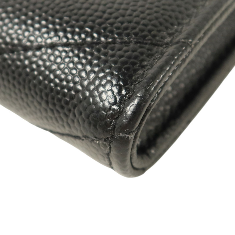 SAINT LAURENT 牛皮Cassandre Matelasse Long Wallet金扣長錢包-11
