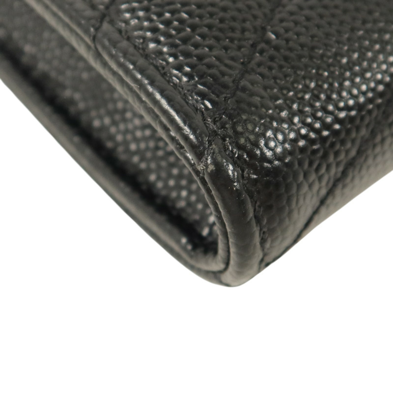 SAINT LAURENT 牛皮Cassandre Matelasse Long Wallet金扣長錢包-12