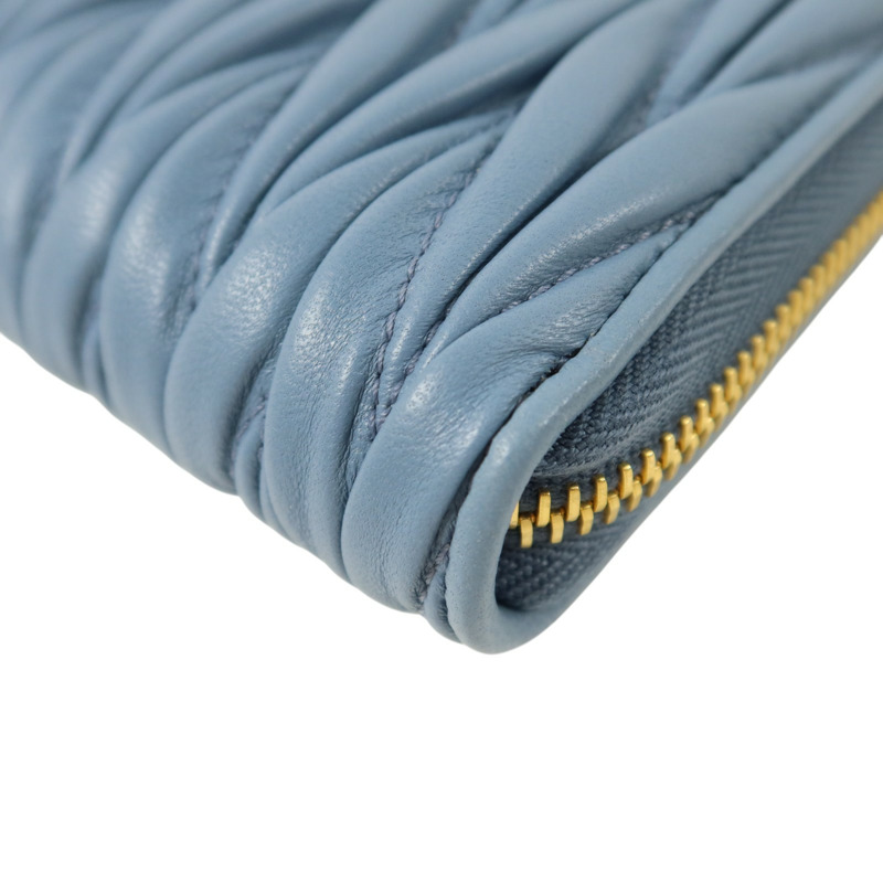 Miu Miu 羊皮皮革Long Wallet金扣拉鏈長錢包-11