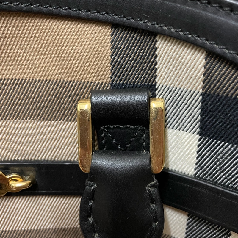 burberry老花波士頓包-3