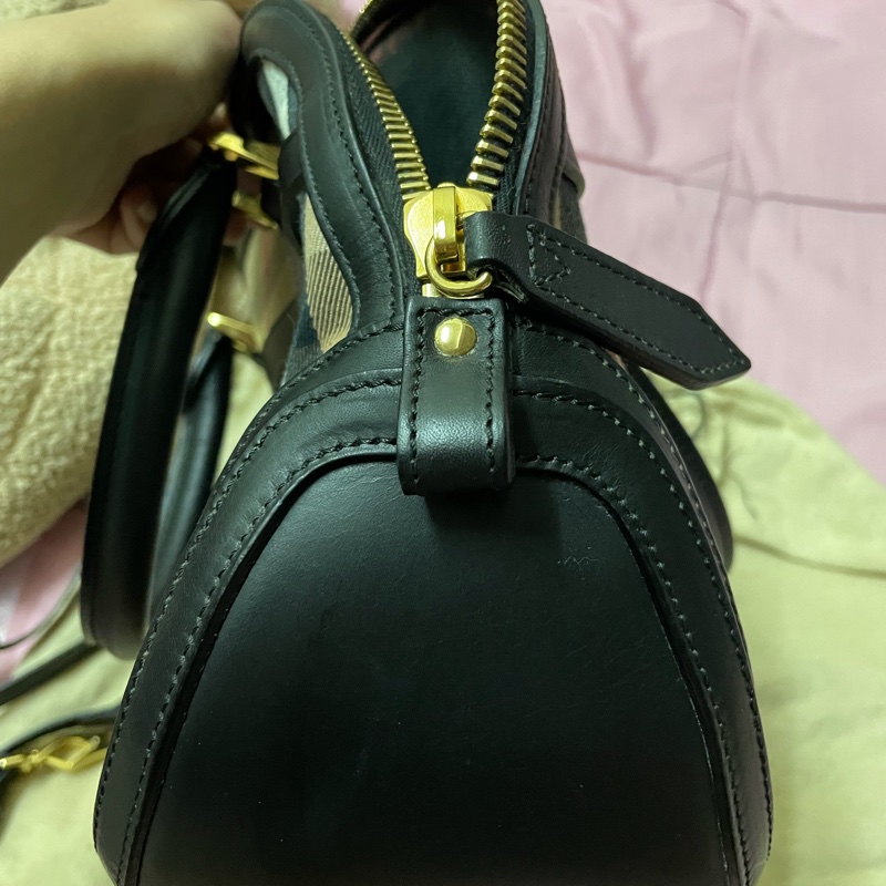 burberry老花波士頓包-4