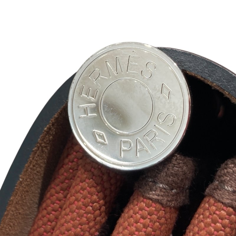 HERMES 愛馬仕 HERBAG 31 側背包 帆布/皮革 棕色/酒紅色 銀釦-16