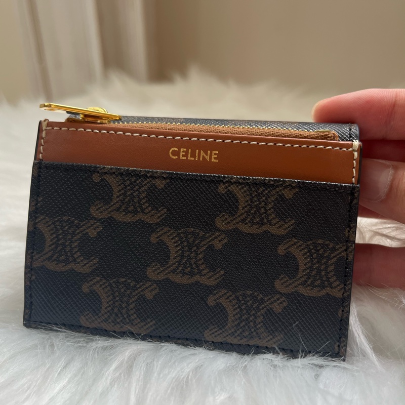 賽琳Celine Compact Wallet二合一錢包 經典老花色-2