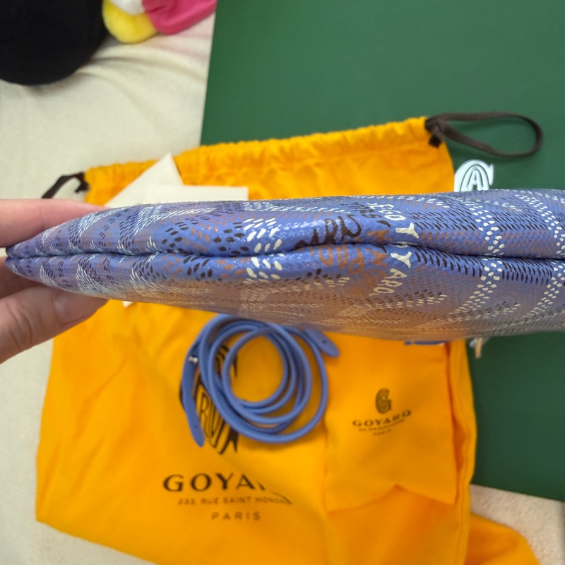 Goyard Poitiers限定色 鳶尾紫 斜背包/手提包/托特包-8