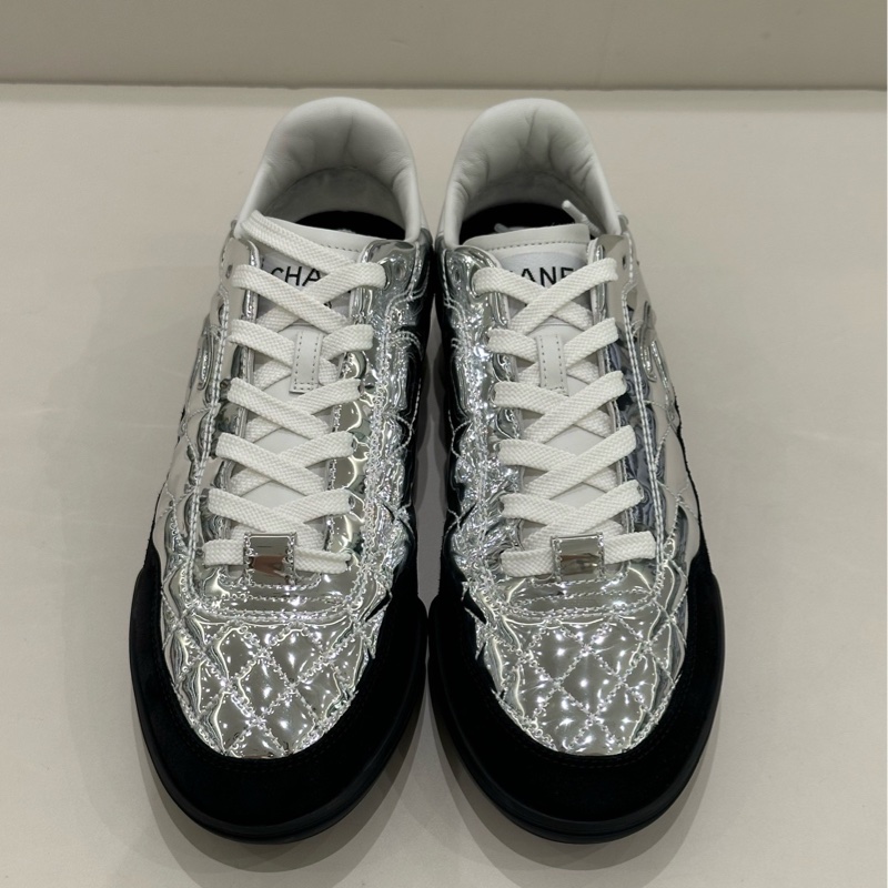 Chanel 香奈兒  98新 COCO NEIGE系列 25N 休閒鞋銀色 36.5碼-2