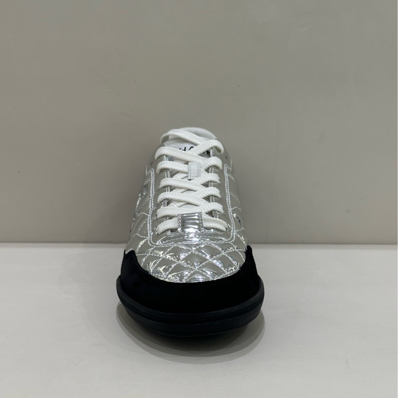 Chanel 香奈兒  98新 COCO NEIGE系列 25N 休閒鞋銀色 36.5碼-3