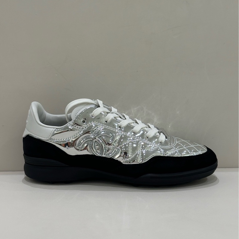 Chanel 香奈兒  98新 COCO NEIGE系列 25N 休閒鞋銀色 36.5碼-5