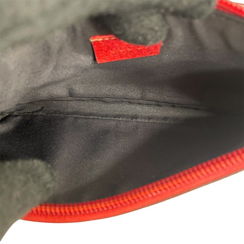 GUCCI 古馳 154432 麻將包 帆布 老花 紅色/深藍色-11