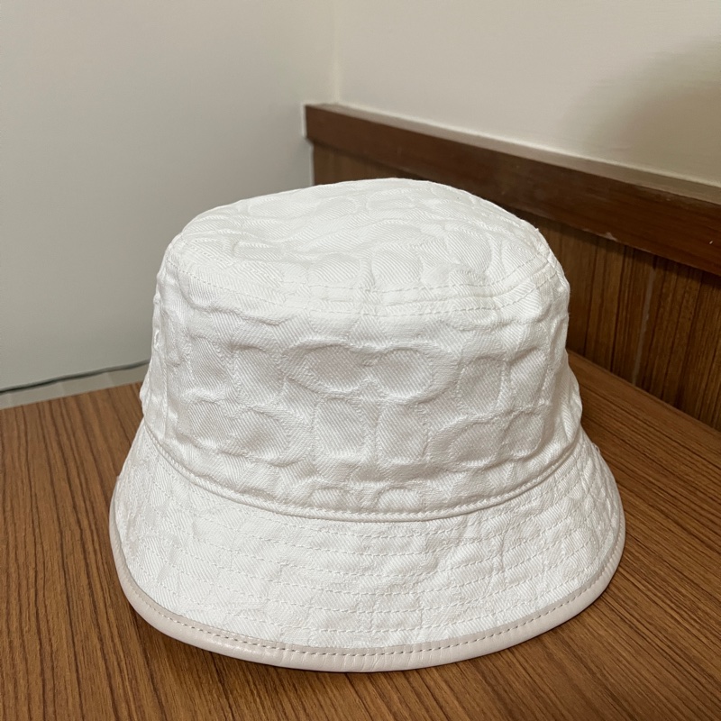 COACH緹花Logo漁夫帽（五折）-0