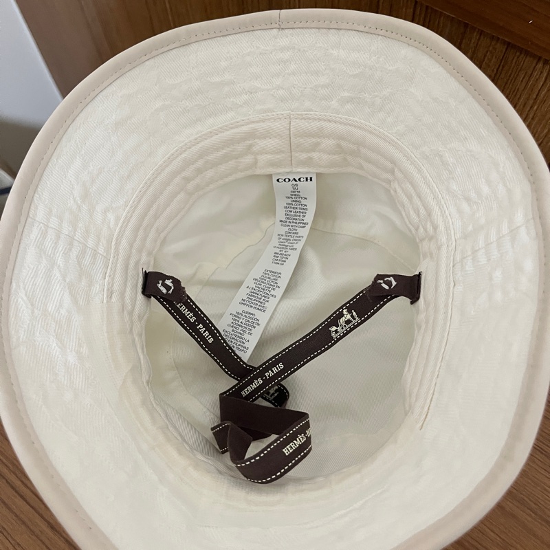 COACH緹花Logo漁夫帽（五折）-5