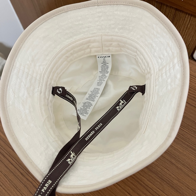 COACH緹花Logo漁夫帽（五折）-6