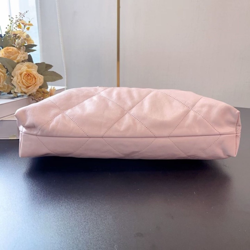 Chanel 22bag垃圾袋 中號 23s 淡粉色 芯片款   36*42*8  95新 配件塵袋-3