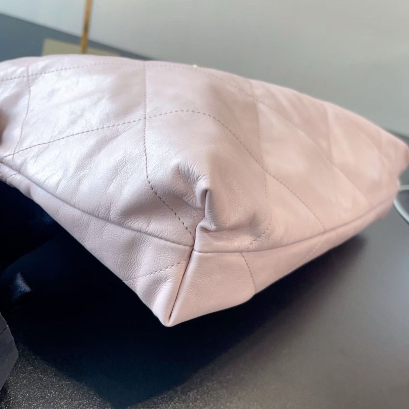 Chanel 22bag垃圾袋 中號 23s 淡粉色 芯片款   36*42*8  95新 配件塵袋-4