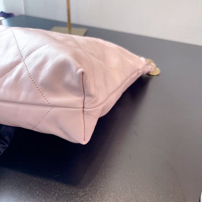 Chanel 22bag垃圾袋 中號 23s 淡粉色 芯片款   36*42*8  95新 配件塵袋-5