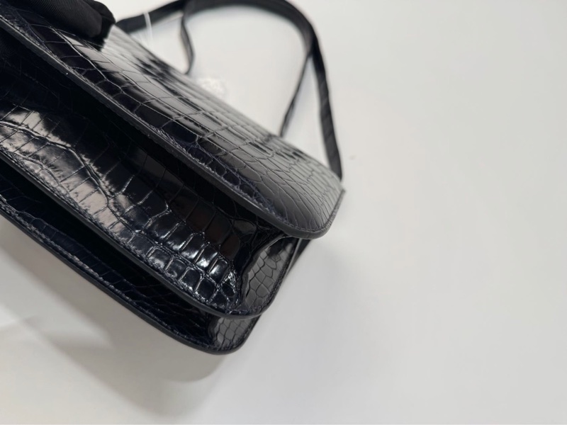🐎【Hermès Constance 24 尼羅鱷 🐊深海藍 銀扣｜兩點 Crocodile Niloticus】-5