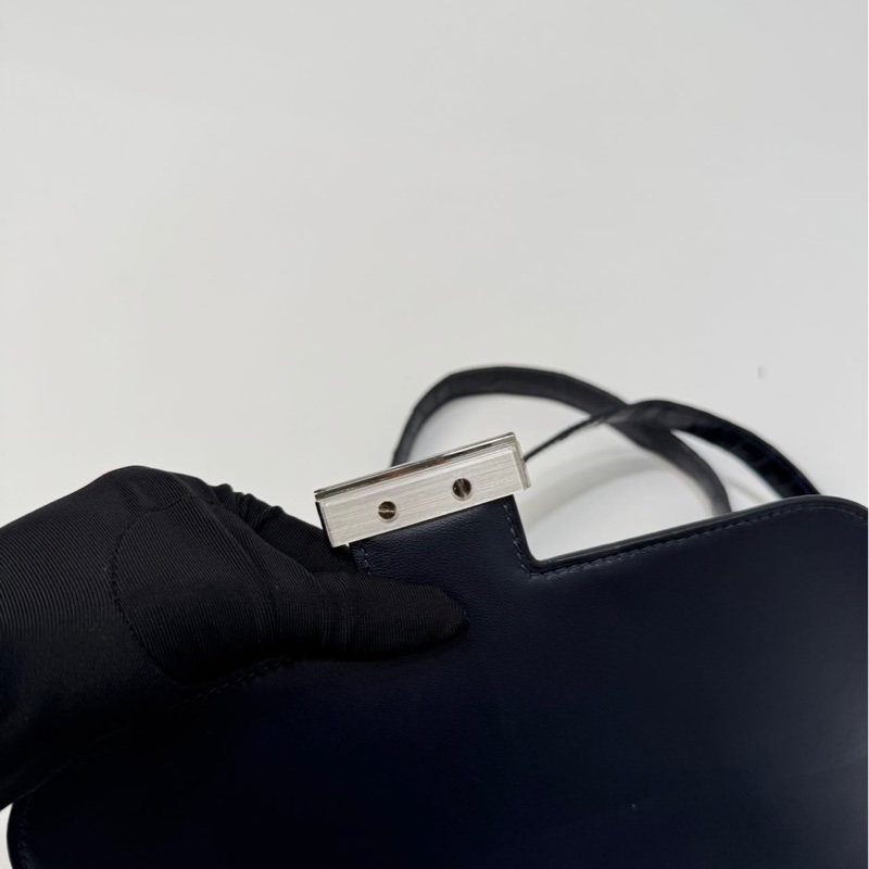 🐎【Hermès Constance 24 尼羅鱷 🐊深海藍 銀扣｜兩點 Crocodile Niloticus】-11