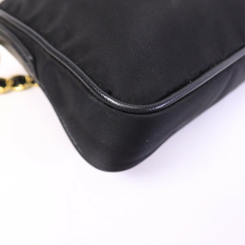 PRADA 皮革/尼龍Shoulder Bag鏈帶肩背袋-12