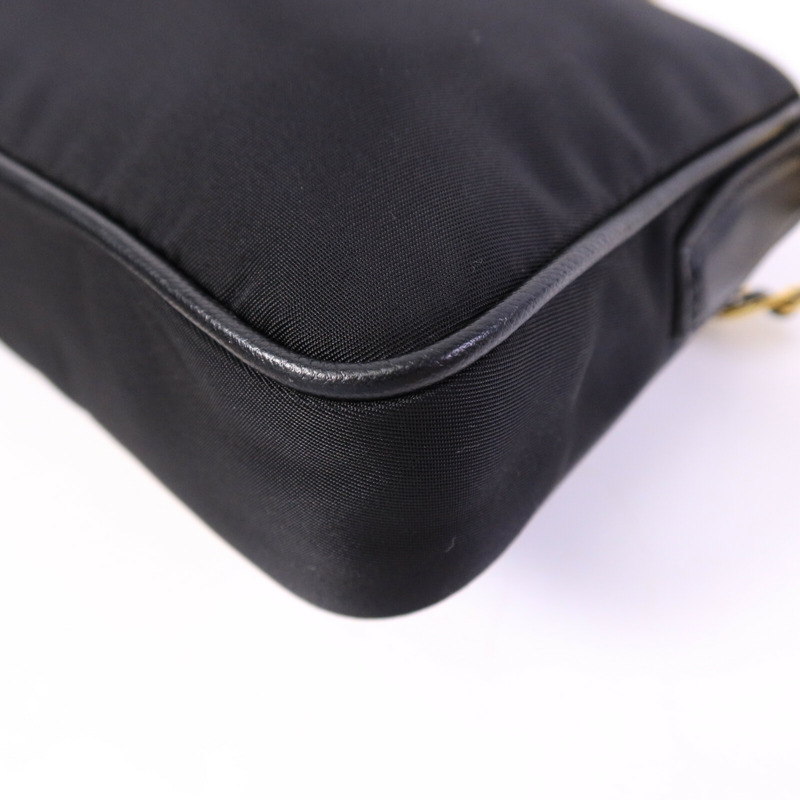 PRADA 皮革/尼龍Shoulder Bag鏈帶肩背袋-14