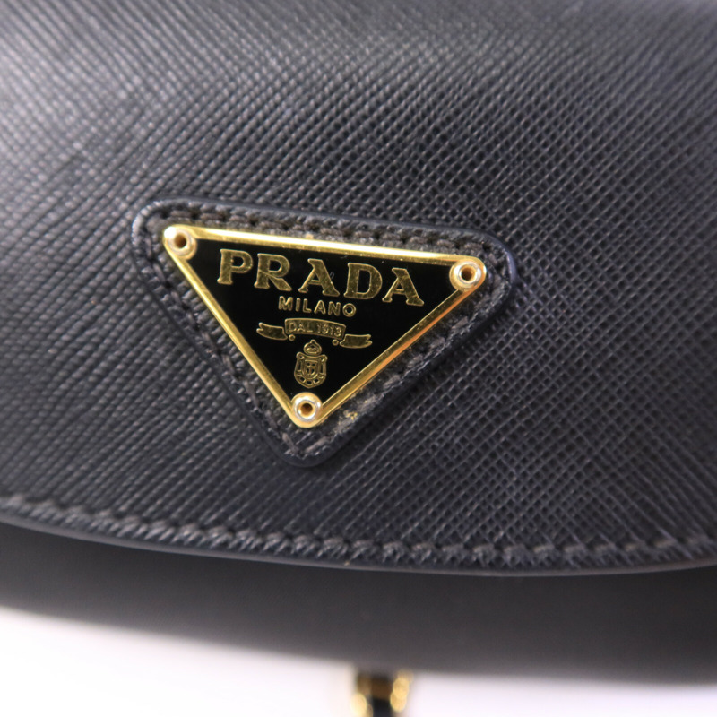 PRADA 皮革/尼龍Shoulder Bag鏈帶肩背袋-17