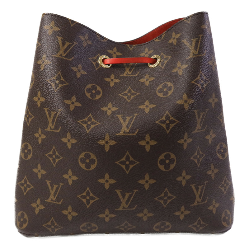 LOUIS VUITTON Monogram NeoNoe MM肩背袋Coquelicot-1
