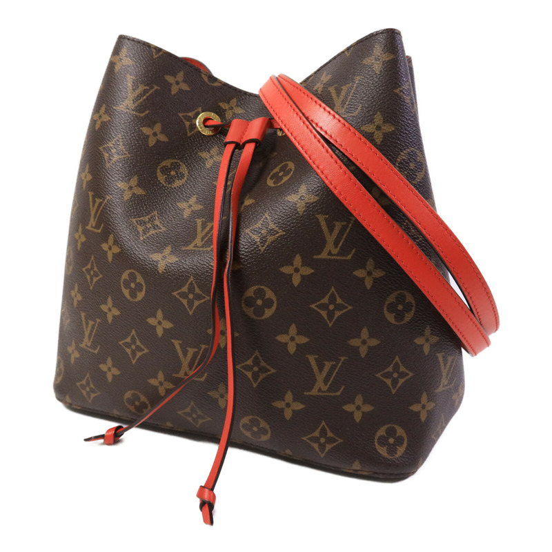LOUIS VUITTON Monogram NeoNoe MM肩背袋Coquelicot-2