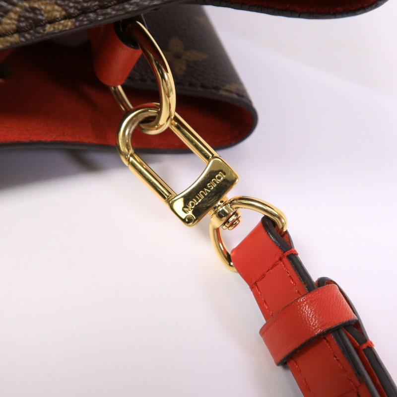 LOUIS VUITTON Monogram NeoNoe MM肩背袋Coquelicot-6