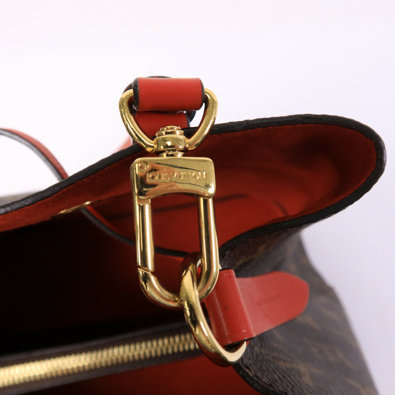 LOUIS VUITTON Monogram NeoNoe MM肩背袋Coquelicot-7