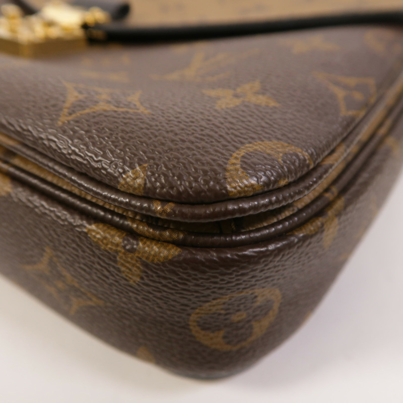 LOUIS VUITTON Monogram Reverse Pochette Metis金扣手挽肩背兩用袋-10