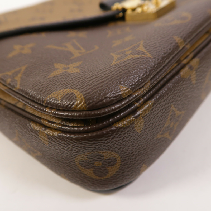 LOUIS VUITTON Monogram Reverse Pochette Metis金扣手挽肩背兩用袋-11